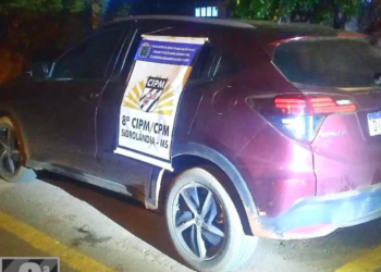 Foragido é preso por 7 crimes, em MS, com veículo Honda HRV roubado em SP
