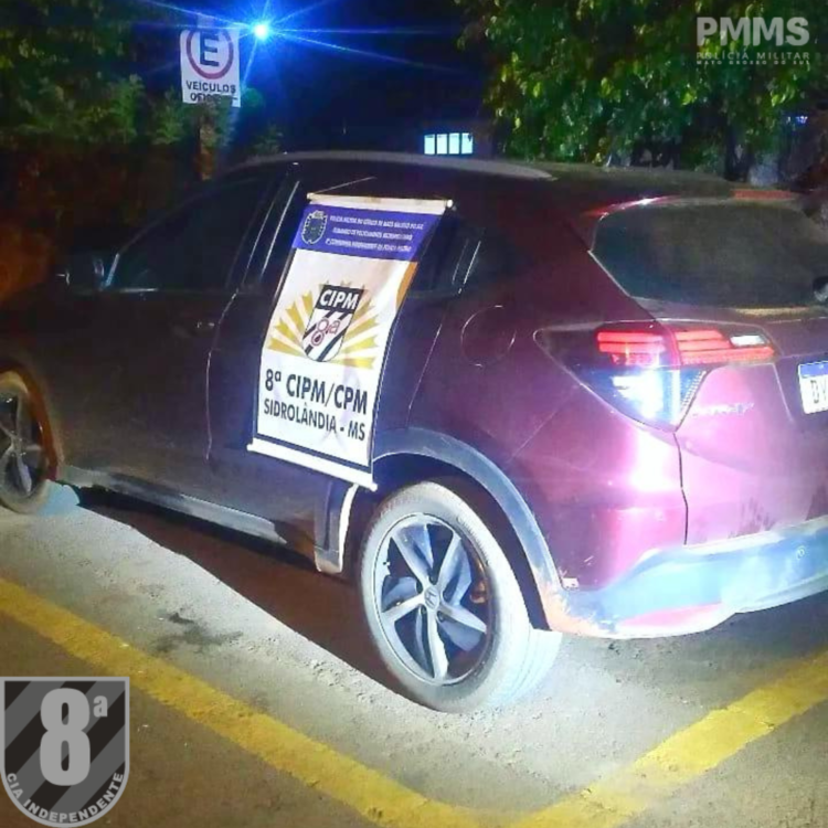 Foragido é preso por 7 crimes, em MS, com veículo Honda HRV roubado em SP