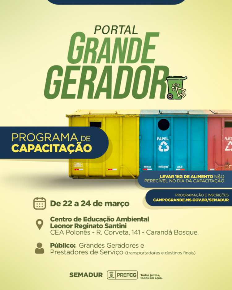 Prefeitura lança portal que fará monitoramento diário dos resíduos produzidos por grandes geradores