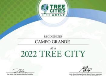 Pelo quarto ano consecutivo Campo Grande é reconhecida mundialmente como uma Tree City Of De World