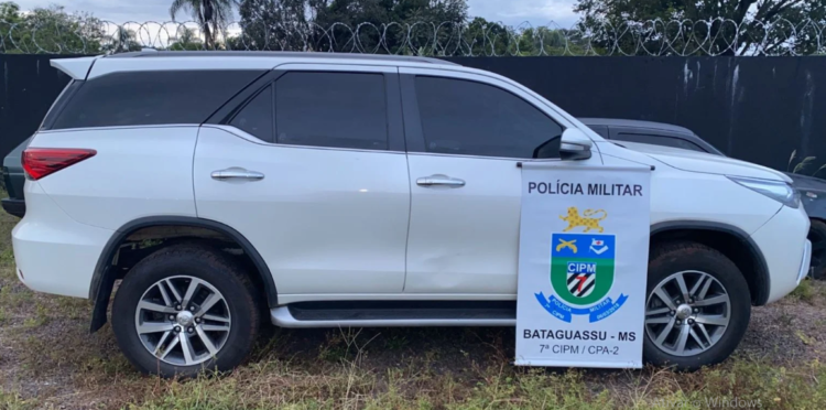 SW4 furtada no RS é encontrada pela Polícia Militar em cidade do MS
