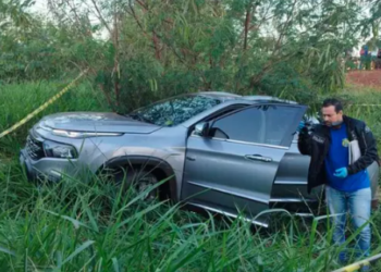 Cobrador é morto a tiros dentro de Fiat Toro em túnel que liga bairros de Dourados