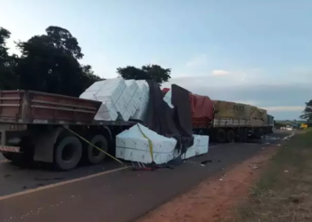 Condutor não consegue frear em “Pare e Siga”, causa engavetamento e morre na BR-158