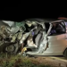 Condutor de Celta invade pista contrária e morre ao colidir em caminhão na BR-158