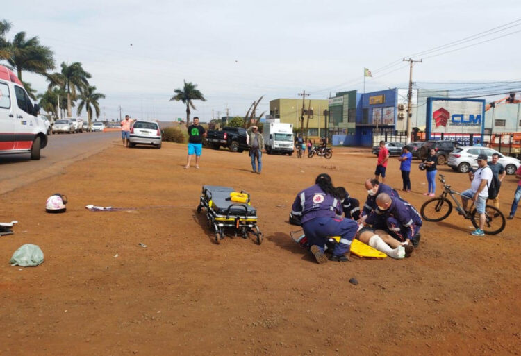 Motociclista morre atropelada nesta tarde, após conversão errada