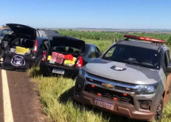 Batalhão de Choque aborda 2 carros na MS-295 e 1 dos condutores morre em troca de tiros