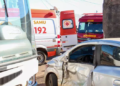 AGORA: Condutora colide Prisma contra ônibus no Hortências e fica ferida