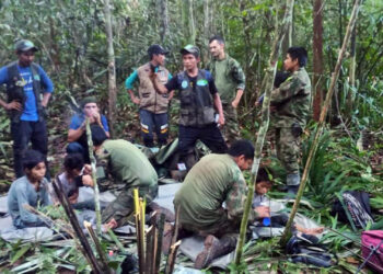 Crianças que estavam perdidas na selva são achadas 40 dias, após acidente de avião