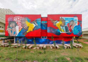 Mural de 166 metros com realidade aumentada é inaugurado com exibição de documentário na sexta