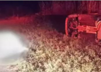 Idoso morre, após carro que estava sair da pista por causa de animal na BR-359