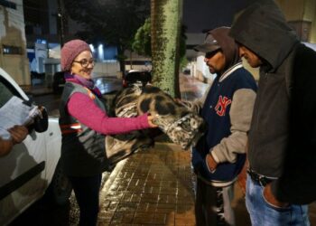SAS faz mais de 290 acolhimentos de pessoas em situação de rua neste frio