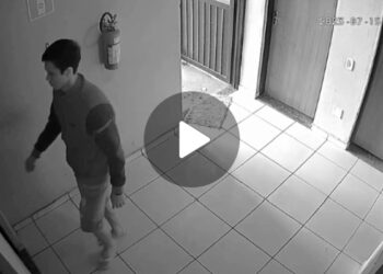 VÍDEO: Moto é furtada em condomínio do Aero Rancho e moradores acusam filho de morador