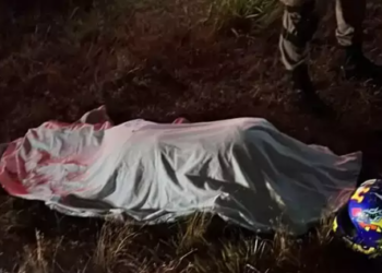 Motociclista atravessa trevo da MS-141 e morre ao sofrer queda