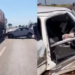 Condutora dorme em volante, colide em caminhão e passageiro fica em estado grave na BR-060