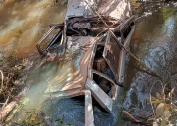 Condutor de Uno perde o controle em “desfiladeiro”, cai em córrego e morre em MS