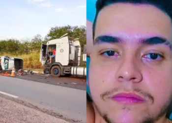 Jovem morre ao colidir Fiat Strada contra carreta na BR-262