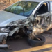Condutor de Onix dorme ao volante e fica ferido ao bater de frente com carreta