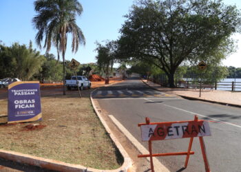 Interditada para obras do Lago do Amor, Avenida Filinto Muller é reaberta nesta terça-feira