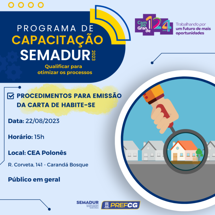 Prefeitura oferece capacitação à população sobre procedimentos para emissão da Carta de Habite-se