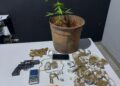 Traficante é preso com maconha, pé da planta, porção de crack e revólver em MS
