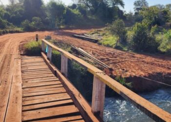 Iniciada construção da ponte de concreto sobre o Córrego Pombinho, em Três Lagoas