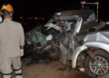 Colisão entre caminhonete e carreta mata um motorista na MS-306