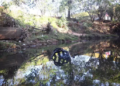 Carro é encontrado submerso no Rio Anhanduí na Ernesto Geisel nesta manhã