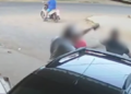 Imagem mostra homem agredindo mulher em conveniência do São Conrado