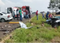 Criança de 2 anos e mais 3 adultos ficam feridos em colisão entre Vectra e Peugeot, na BR-060