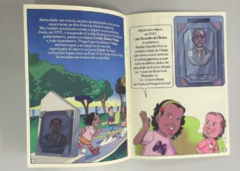 Monumentos de Capital viram gibi e levam história da cidade para alunos em escolas