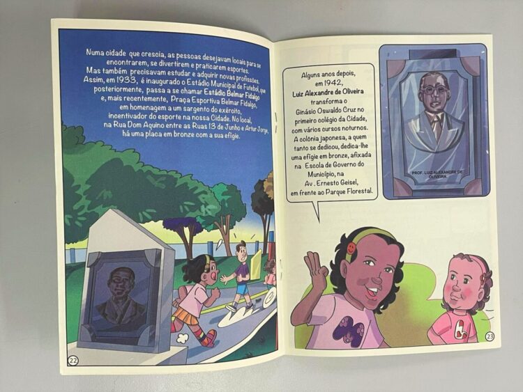 Monumentos de Capital viram gibi e levam história da cidade para alunos em escolas