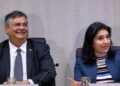 Ministros Flávio Dino e Simone Tebet estão em CG para anúncio de R$ 121 mi pra segurança