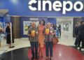 Casal se emociona ao ver a filha no cinema em série que conta a história de CG
