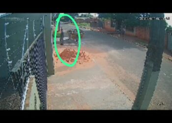 VÍDEO: Ladrão furta celular de trabalhador em canteiro de obras na Capital