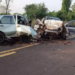 Condutor de Palio invade pista contrária, colide em Strada e morre na BR-267