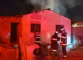 Incêndio em residência mobiliza forte aparato dos bombeiros com 7 viaturas em MS