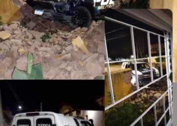 Para não atropelar menor com maconha e pilotando moto, PM desvia e acerta muro em MS