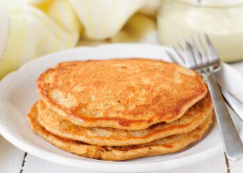 Receita de panquecas com menos calorias que um pão com queijo