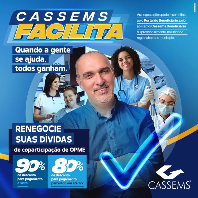 Beneficiários com dívidas de OPME com a Cassems tem até dia 30 para participar do Cassems Facilita