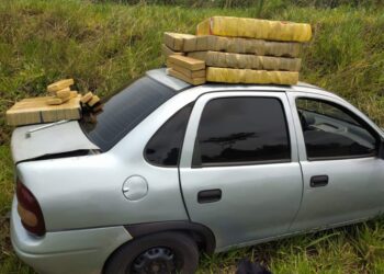 Polícia prende traficante com 481 kg de maconha, após causar acidente na BR-376