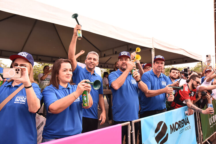 Longen, governador e prefeita dão a largada das provas da Corrida do Pantanal