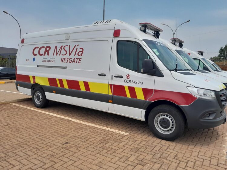 Concessionária recebe cinco novas ambulâncias para resgate na BR-163 em MS