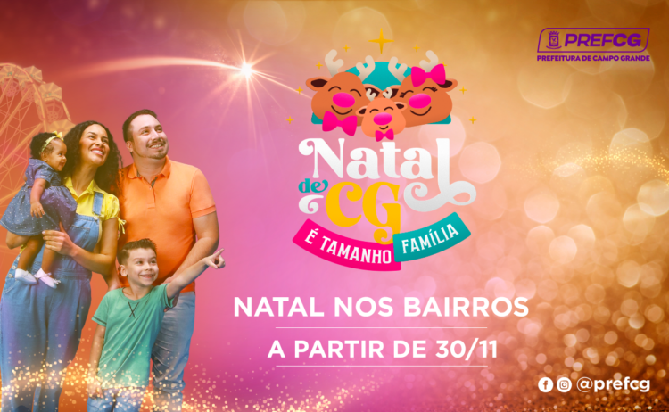 Natal nos Bairros começa dia 30 de novembro e percorre as 7 regiões e os 2 distritos