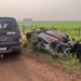 DOF encontra carro incendiado, abandonado e sem placas na MS-462