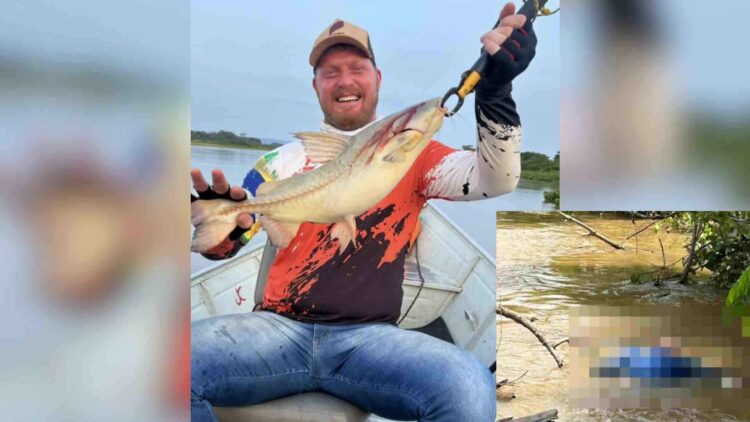 Corpo de vendedor agrícola é encontrado a 1 mil metros de onde a Fiat Toro caiu no Rio Taquari