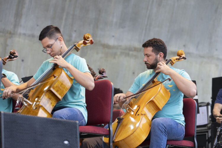 Músicos do Moinho Cultural participam do último intercâmbio com OSB em 2023