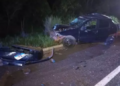Casal vinha pra Capital buscar outros 2 filhos e morre com filho pequeno ao colidir em anta, depois caminhão