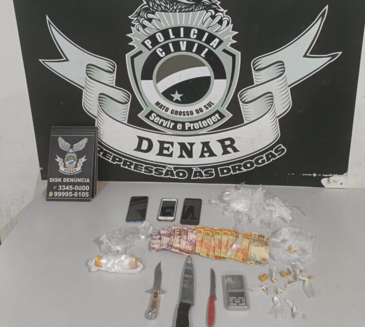 Quatro traficantes, entre eles dois menores, são presos e apreendidos no Danúbio Azul