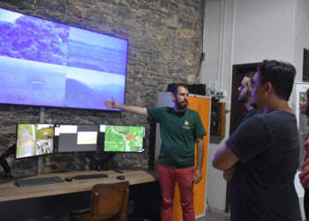 Núcleo de ESG da Fiems conhece sistema de monitoramento incêndios do Instituto do Homem Pantaneiro