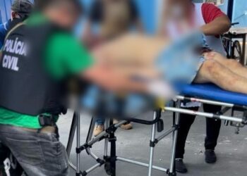 Envolvidos em ataque a policial, um bandido é morto e o outro pula no rio pra fugir, em Rochedo